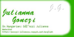 julianna gonczi business card